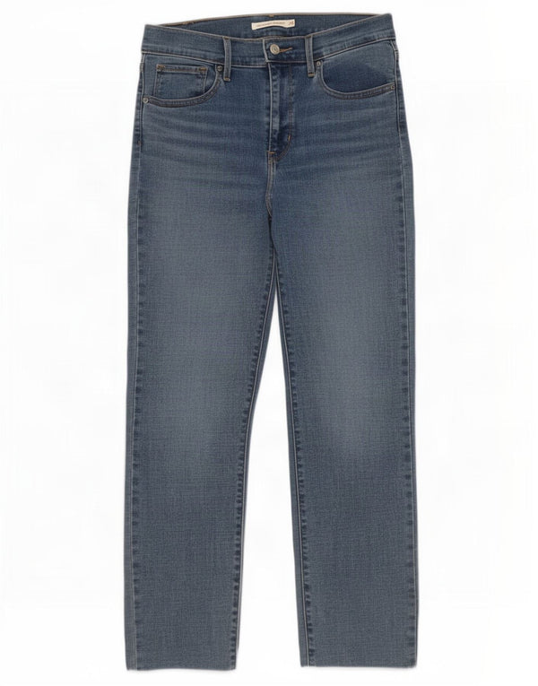 Calça jeans feminina Levi's 724 High Rise Straight W29 L28 azul algodão