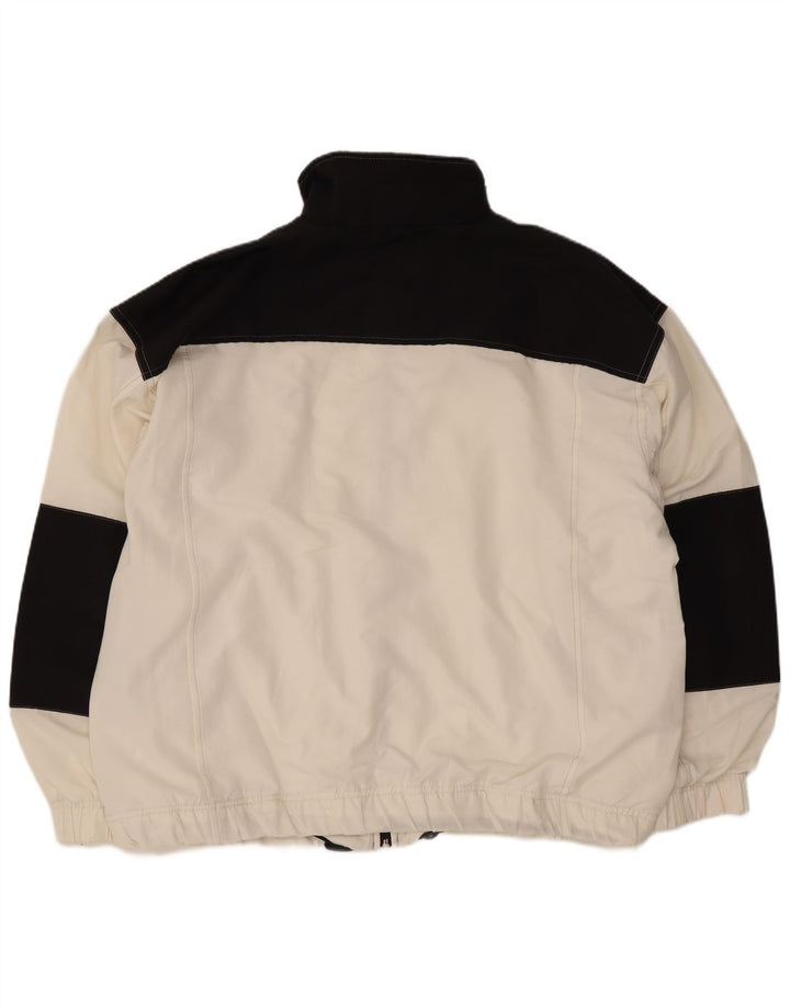Jaqueta masculina Champion de poliéster grande colorblock branco
