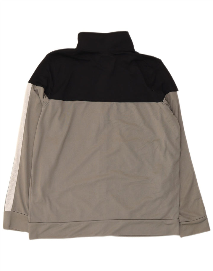 UNDER ARMOUR Jaqueta masculina de agasalho grande bloco colorido cinza