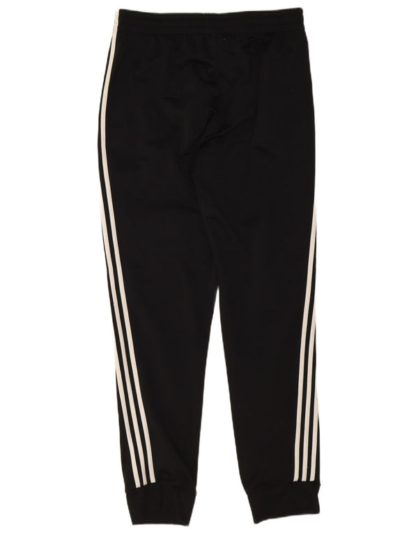 Calça de treino masculina Adidas Joggers UK 42/44 grande poliéster preto
