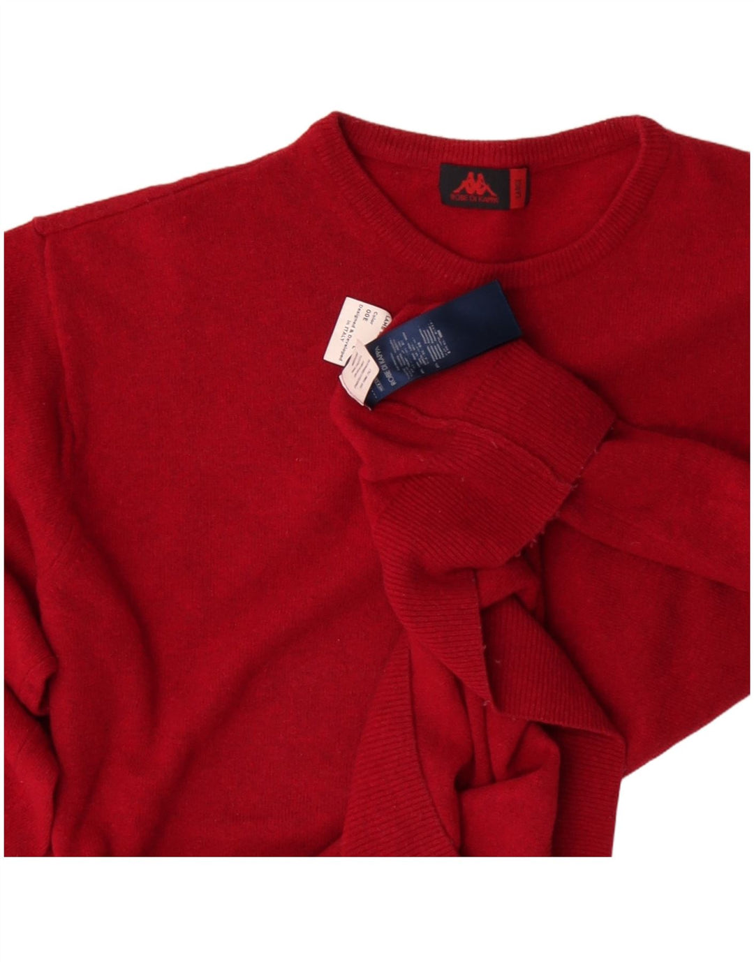 Robe Di Kappa Suéter masculino com gola redonda, grande lã vermelha