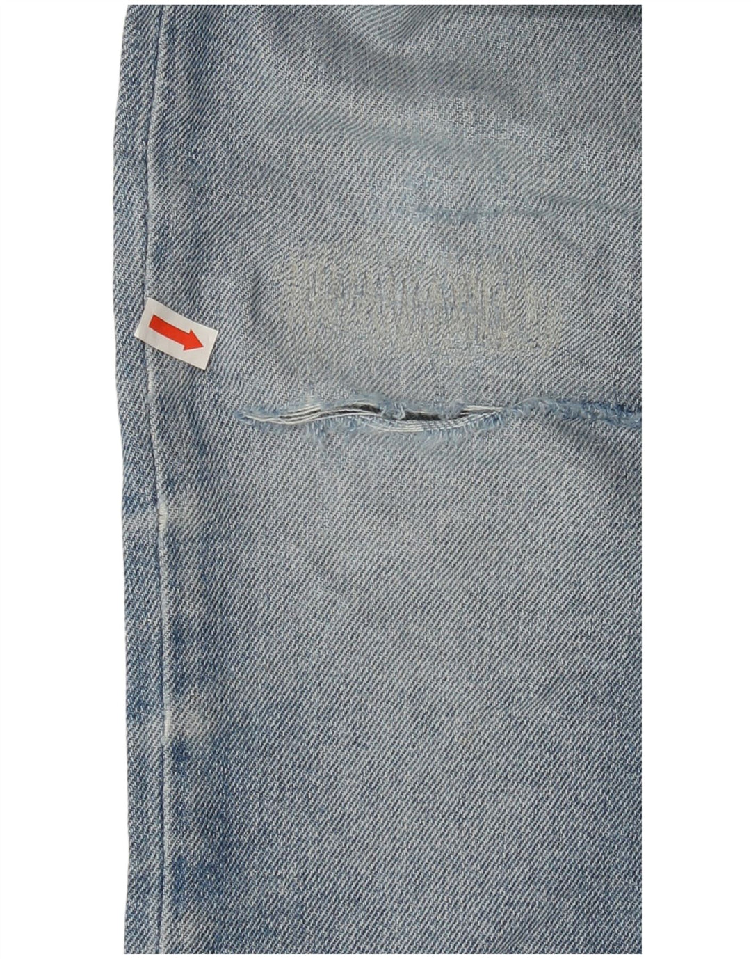 LEE Mens Jeans Cônicos Recortados W28 L26 Azul