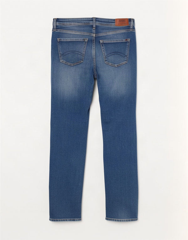 Jeans Tommy Hilfiger feminino cintura média slim W29 L30 algodão azul