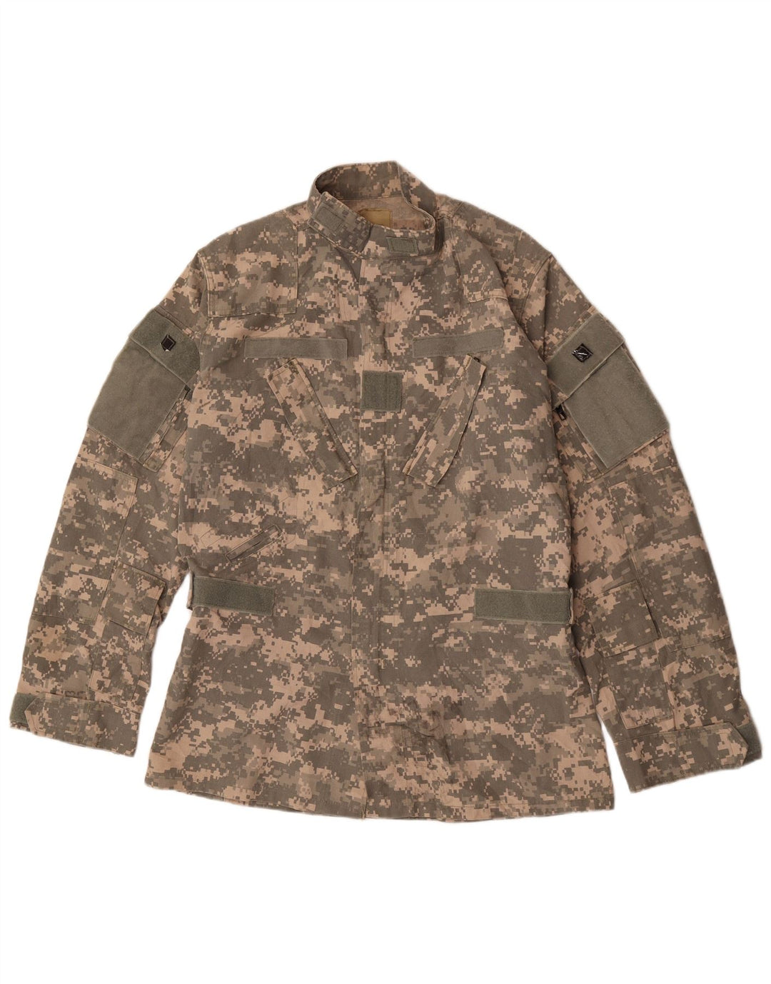 Jaqueta militar masculina vintage UK 38 camuflagem verde média