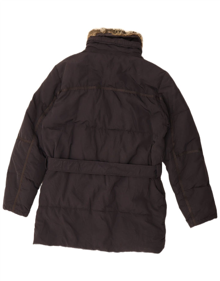 Casaco acolchoado masculino Canadiens UK 38 algodão preto médio