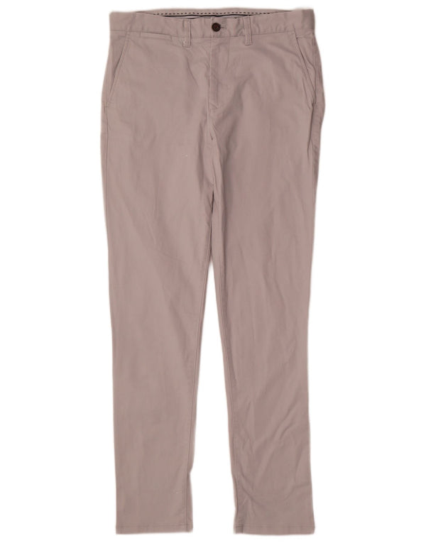 Crew Clothing Mens Slim Fit Chino Calças W34 L32 Algodão Bege
