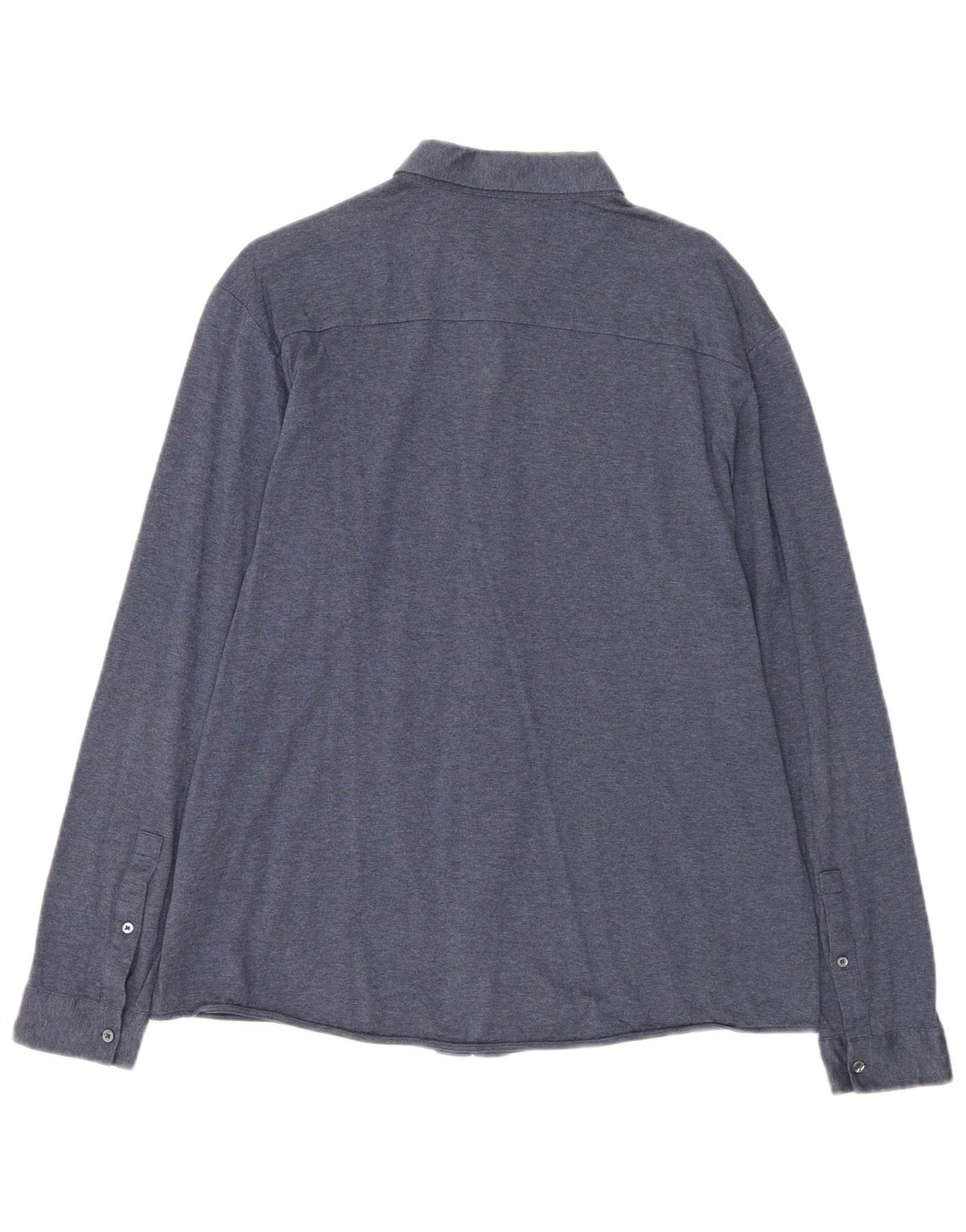 Camisa masculina Cos grande algodão azul marinho