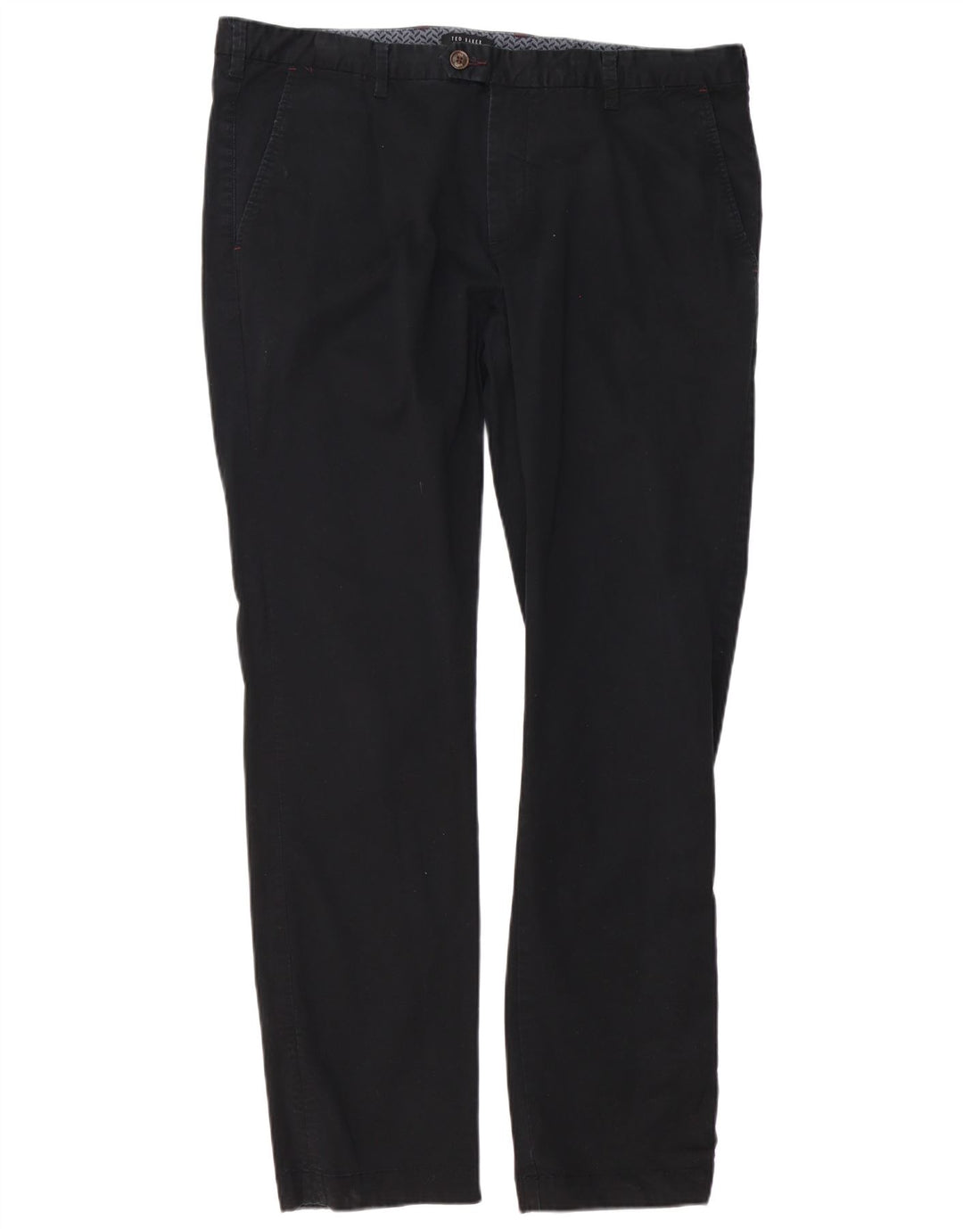Calça masculina slim Ted Baker W38 L34 algodão preto