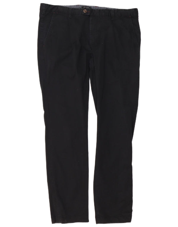 Calça masculina slim Ted Baker W38 L34 algodão preto