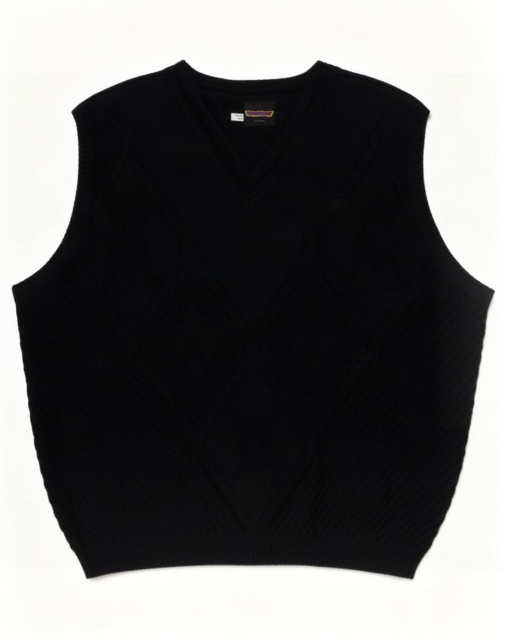 WESTBURY Camiseta regata masculina EU 48/50 Médio Azul Marinho Argyle/Diamante