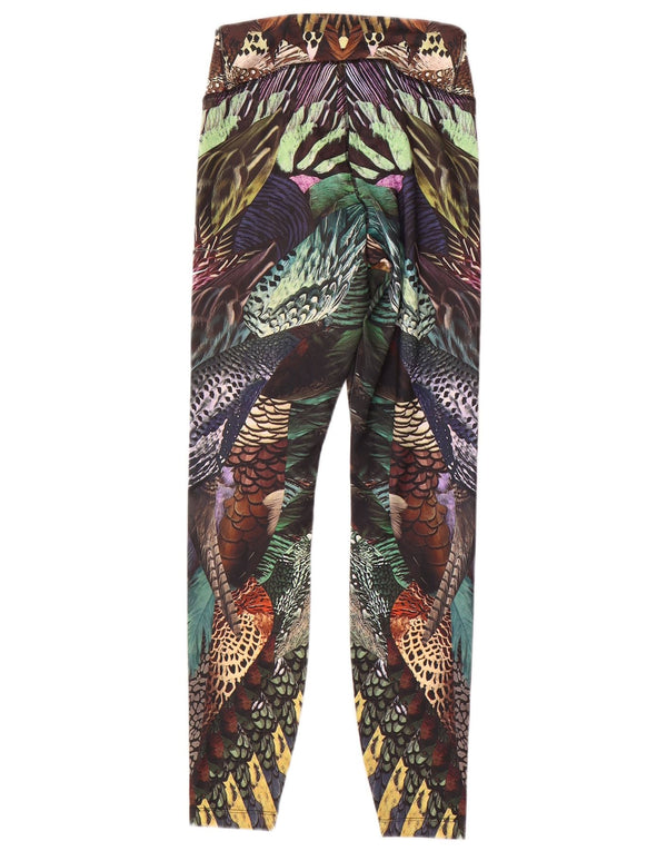 Nike Womens Peacocks Leggings UK 8 Pequeno Festival de Poliéster Multicolorido