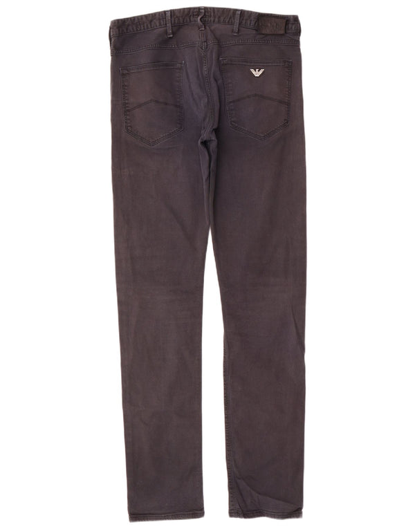 Armani Masculino J06 Slim Jeans W31 L34 Azul Marinho Algodão
