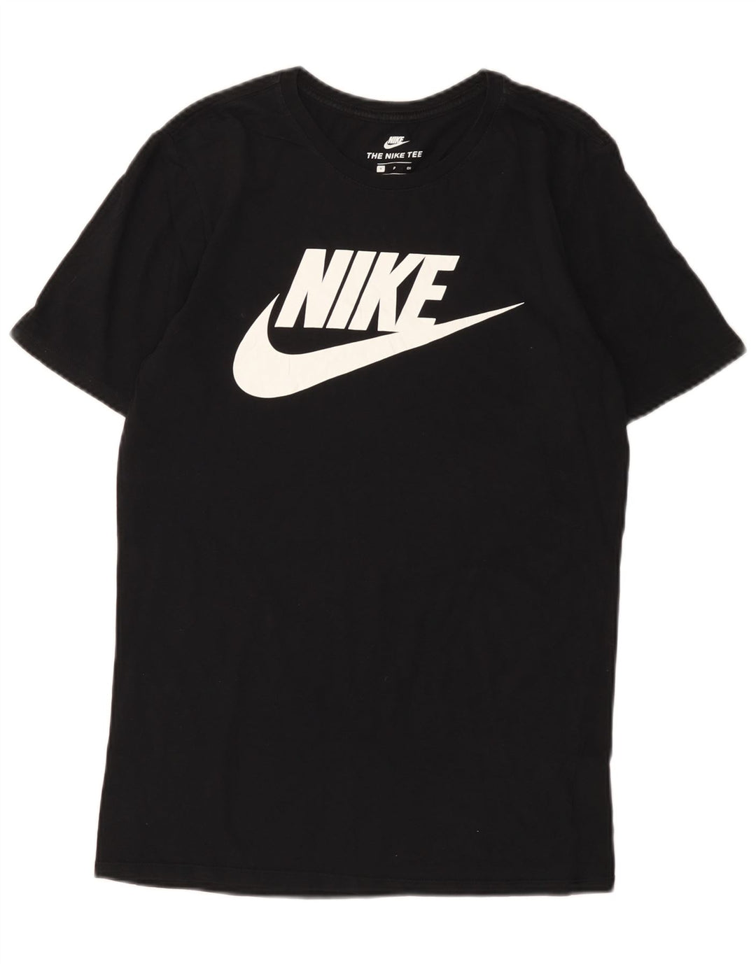 Camiseta Nike masculina gráfica top pequeno algodão preto