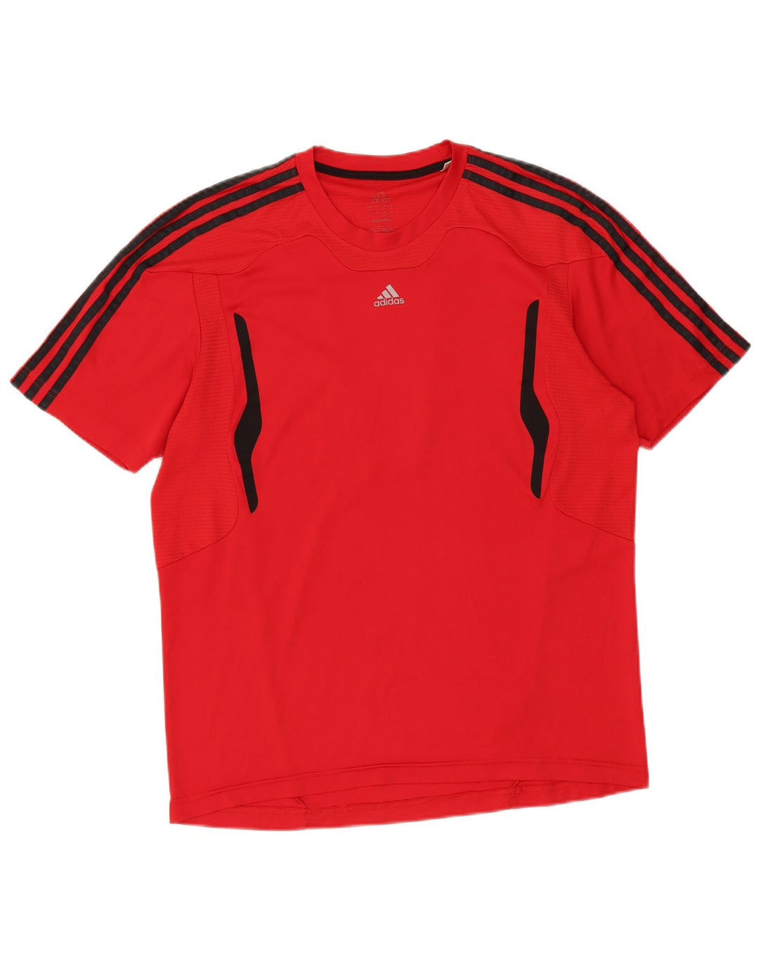 Adidas Mens 3D Arc T-Shirt Top Grande Poliéster Vermelho