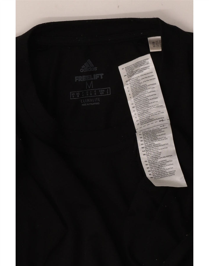Camiseta Adidas Masculina Climalite Top Médio Poliéster Preto