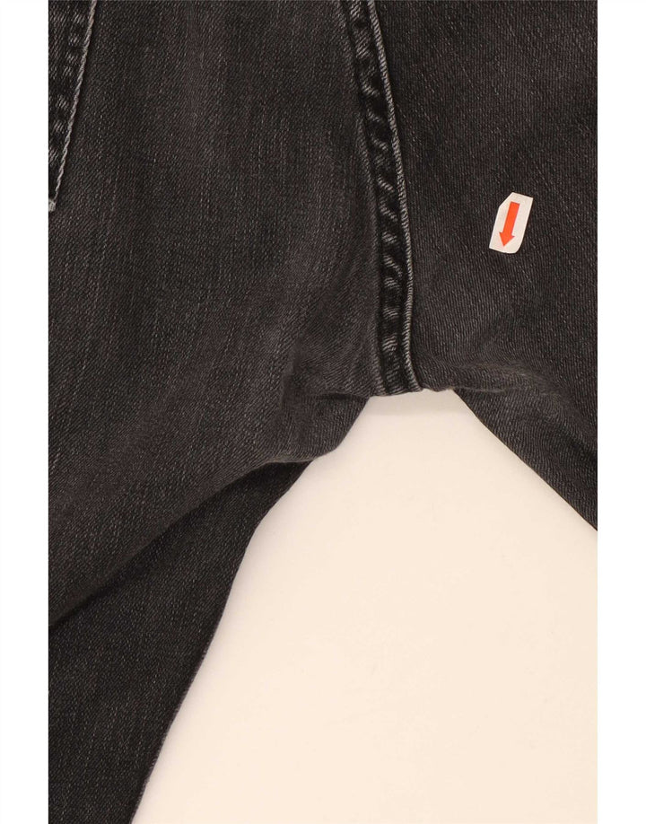 Lee Mens Knox Straight Jeans W36 L30 Algodão Preto
