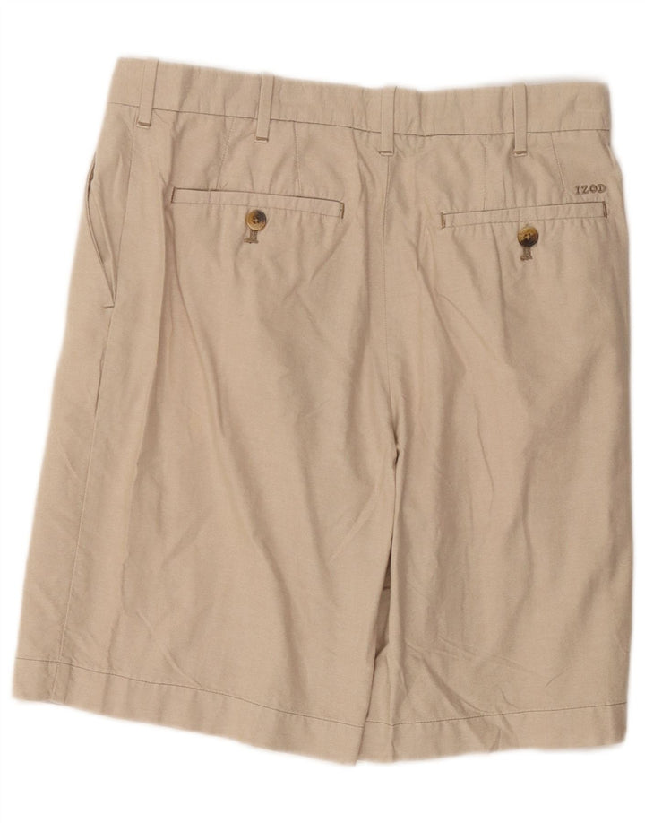 IZOD Mens Chino Shorts W30 Médio Bege