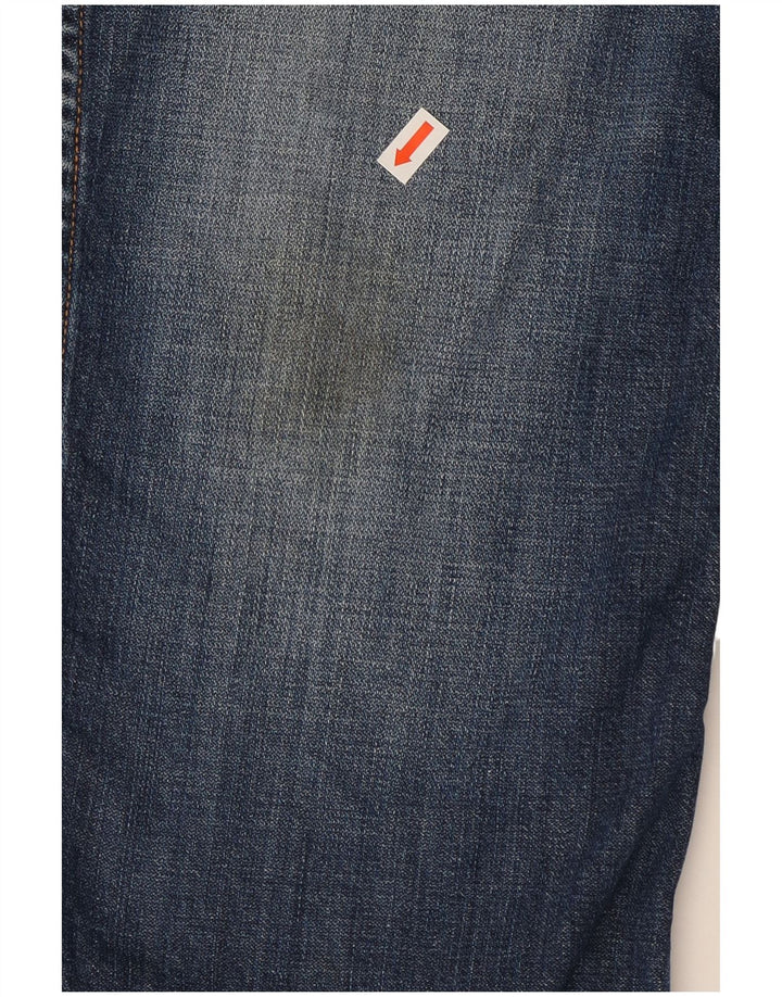 Wrangler Masculino Spencer Straight Jeans W34 L29 Azul Algodão