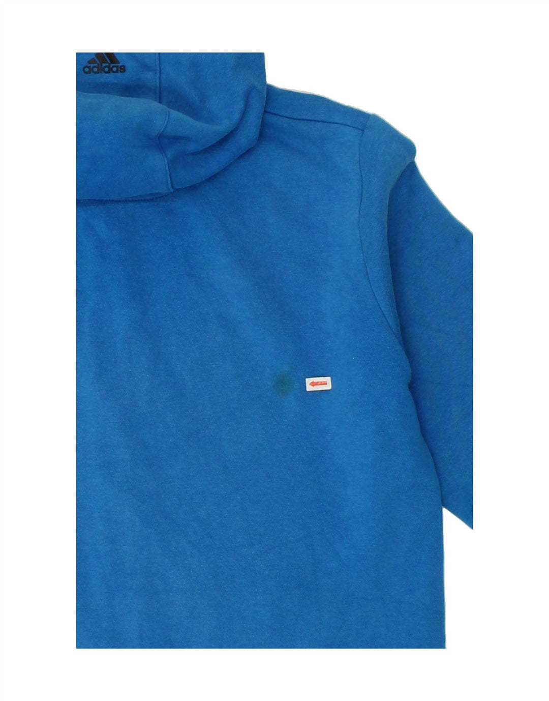 ADIDAS Boys Zip Hoodie Sweater 15-16 Years Blue Cotton Vintage Adidas and Second-Hand Adidas from Messina Hembry 