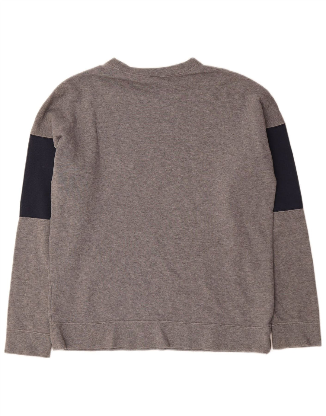 Moletom gráfico masculino Nike Jumper cinza médio algodão colorblock