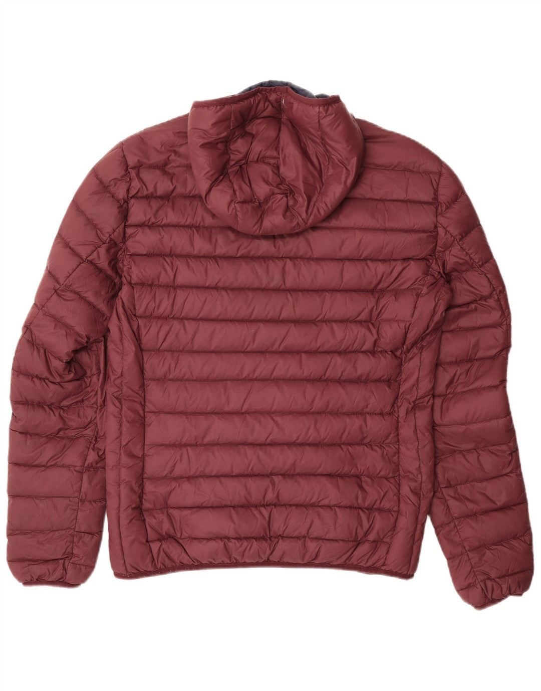 Jaqueta masculina acolchoada com capuz Schott UK 40 grande nylon cor de vinho