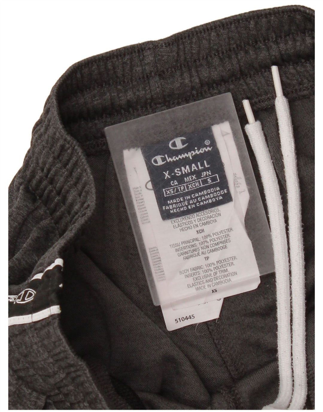 Calça de treino masculina Champion Graphic Joggers XS cinza poliéster