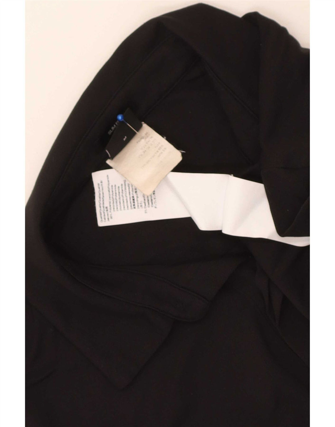 Camisa polo masculina Hugo Boss Slim Fit poliamida preta média