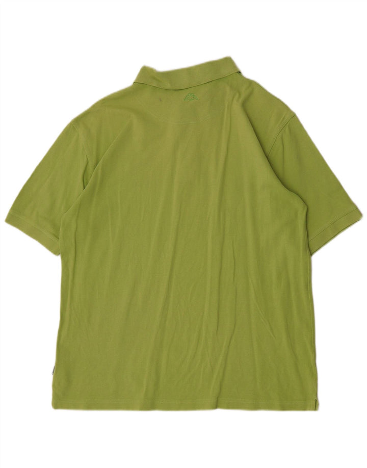 Camisa polo masculina Kappa grande algodão verde
