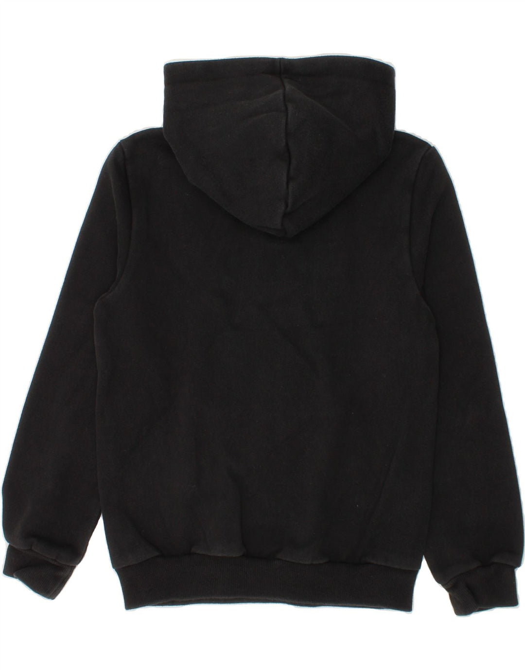 PUMA Boys Graphic Hoodie Jumper 9-10 Years Black Cotton Vintage Puma and Second-Hand Puma from Messina Hembry 