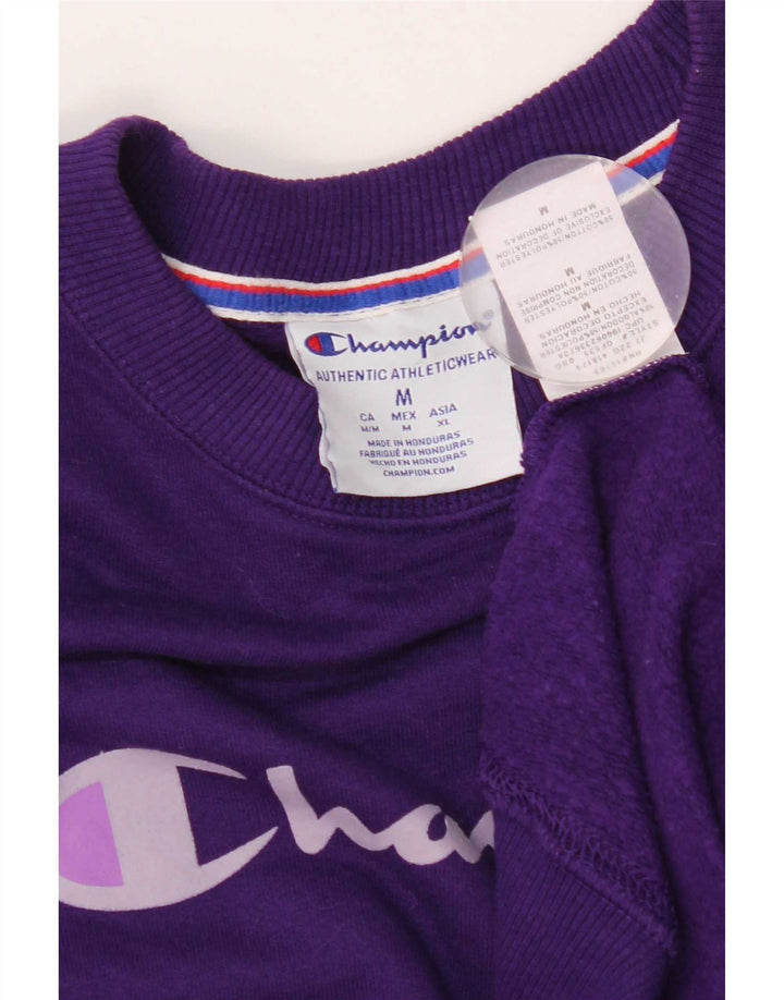 Champion moletom feminino jumper UK 14 algodão roxo médio