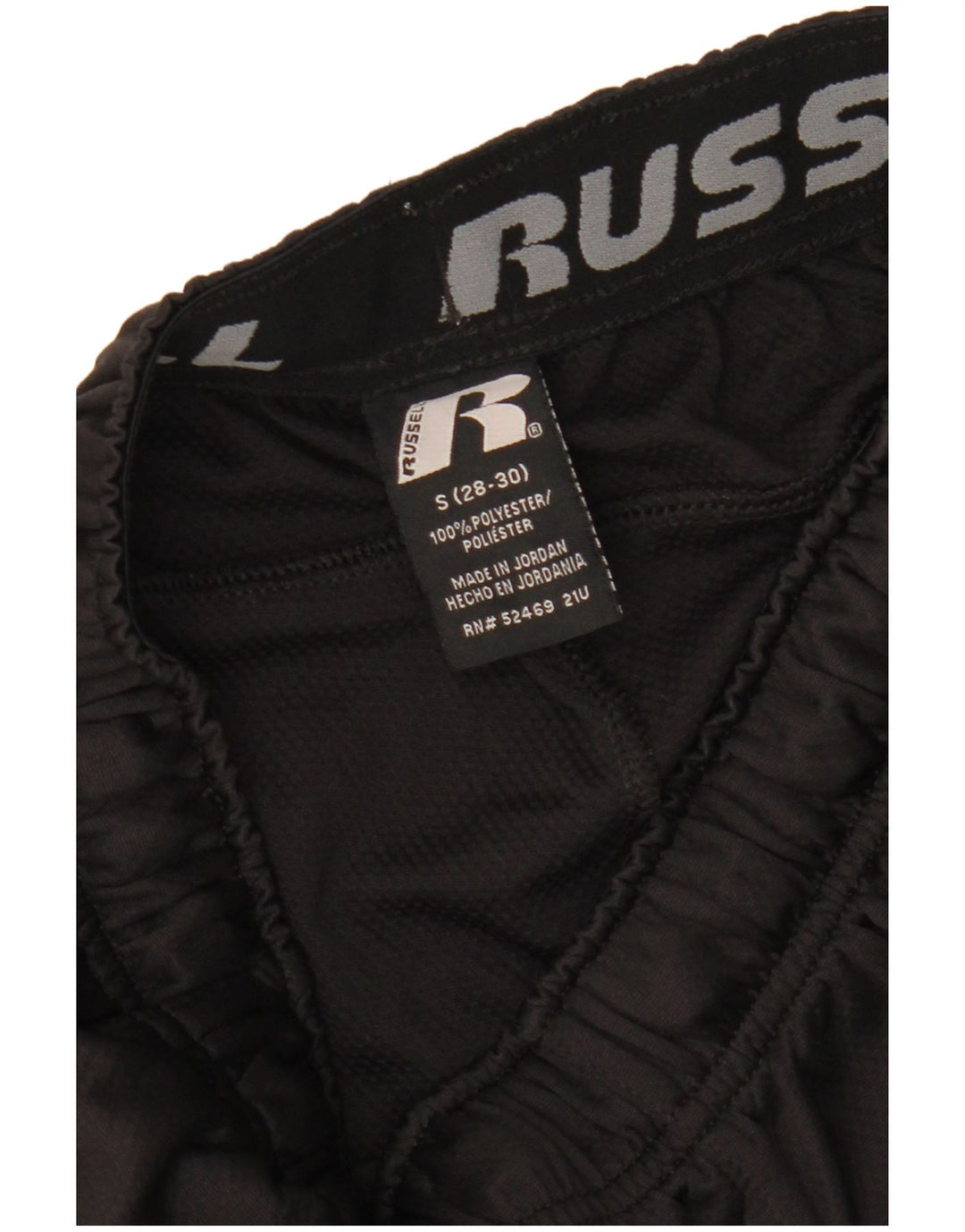 RUSSELL ATLÉTICO Masculino Dri-Power Sport Shorts Pequeno Poliéster Preto
