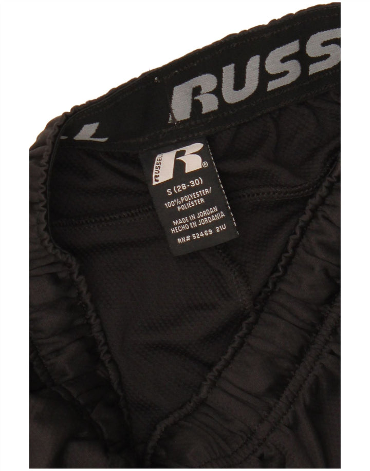 RUSSELL ATLÉTICO Masculino Dri-Power Sport Shorts Pequeno Poliéster Preto