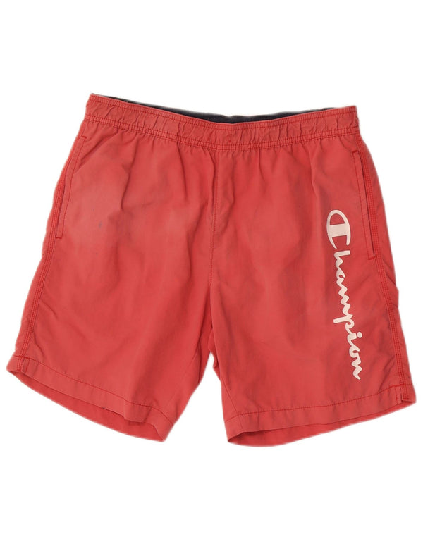 Shorts de natação masculino Champion Graphic pequeno vermelho poliamida