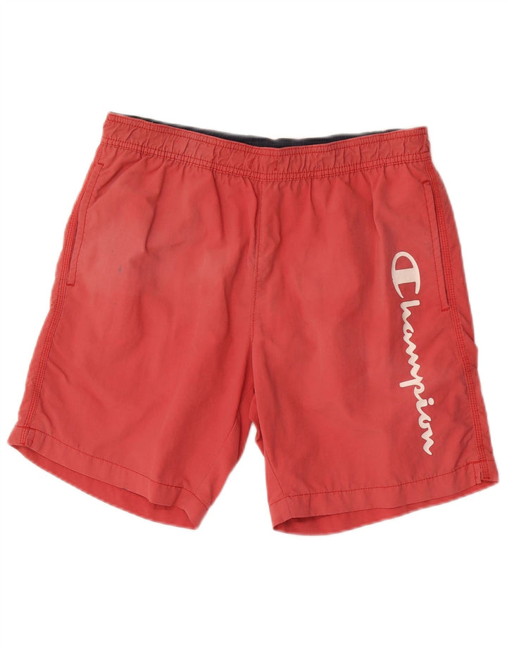 Shorts de natação masculino Champion Graphic pequeno vermelho poliamida