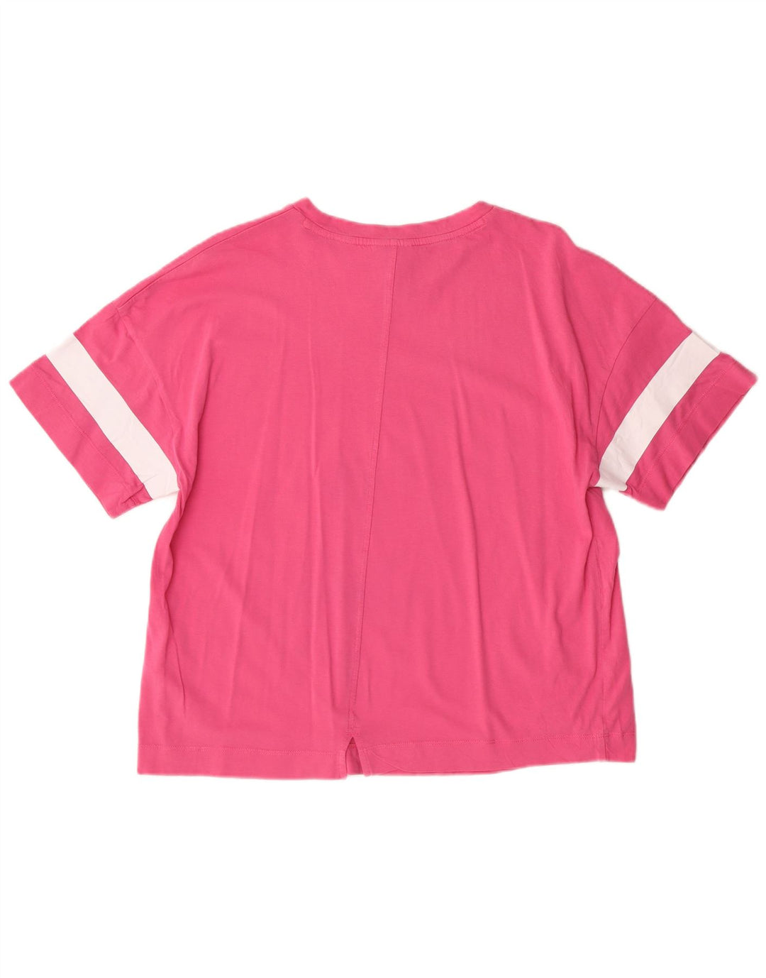 Camiseta feminina DIADORA UK 14 algodão listrado rosa médio