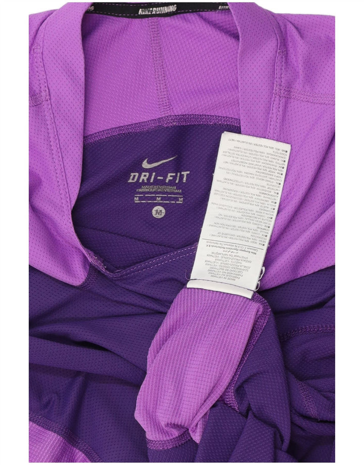 Camiseta feminina Nike Dri Fit Top UK 12 Medium Purple Colourblock Poliéster