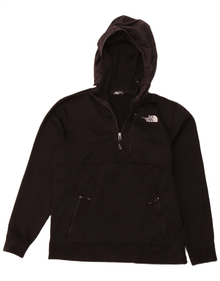 THE NORTH FACE Suéter masculino com capuz e zíper, grande, preto, poliéster