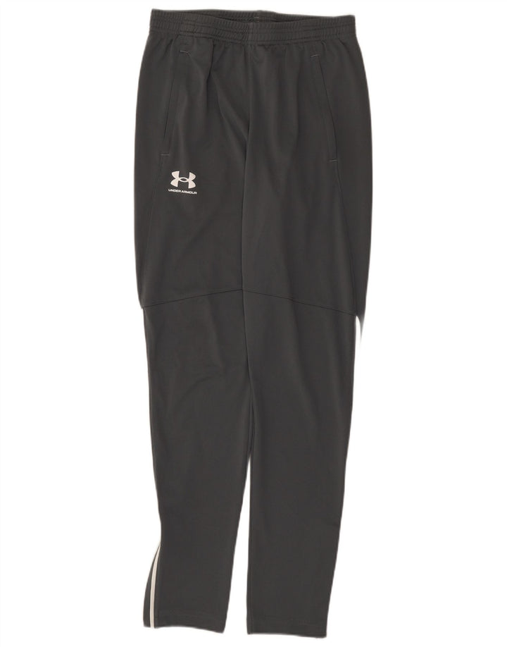Calça de treino masculina Under Armour poliéster cinza médio