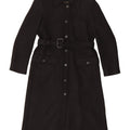 Sobretudo feminino Zara UK 14 lã preta média