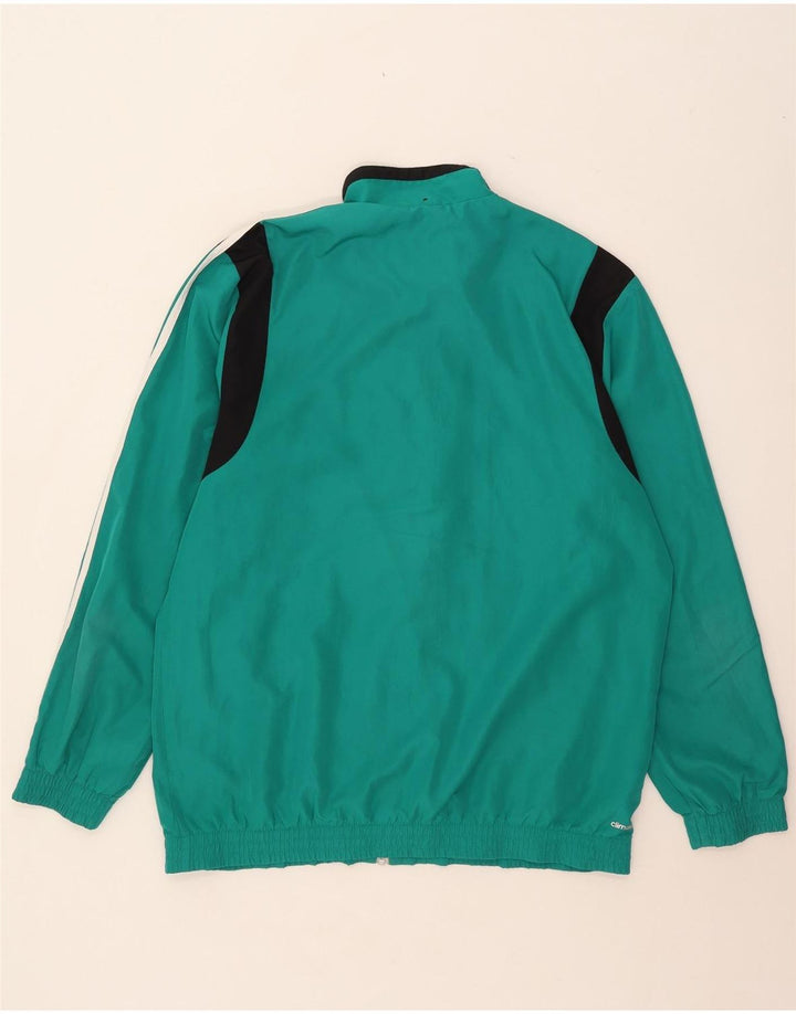 Adidas Mens Climalite Tracksuit Top Jacket Grande Turquesa Colourblock
