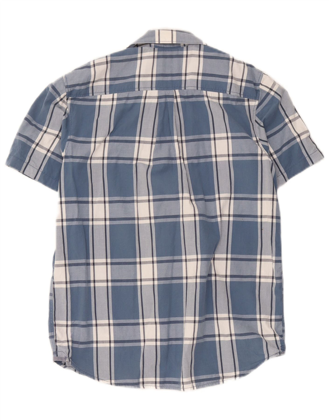 Camisa masculina Vans de manga curta Classic Fit XS azul xadrez