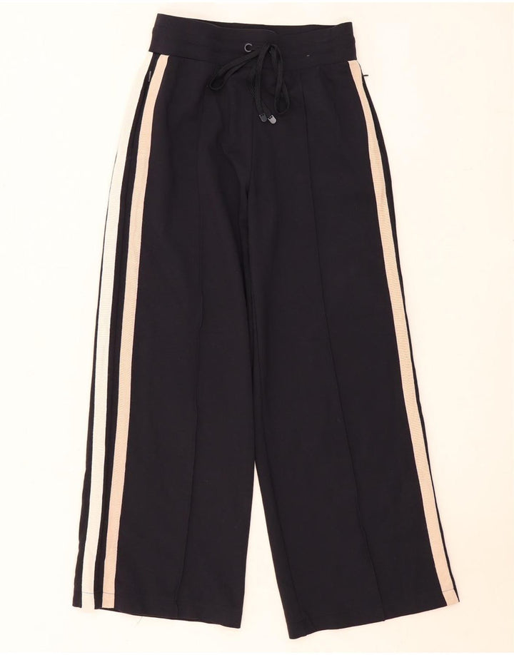 Calça de treino capri feminina Marks & Spencer Reino Unido 8 pequena azul marinho