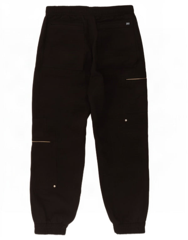 Calça cargo feminina Zara Crop Joggers grande W30 L26 preta