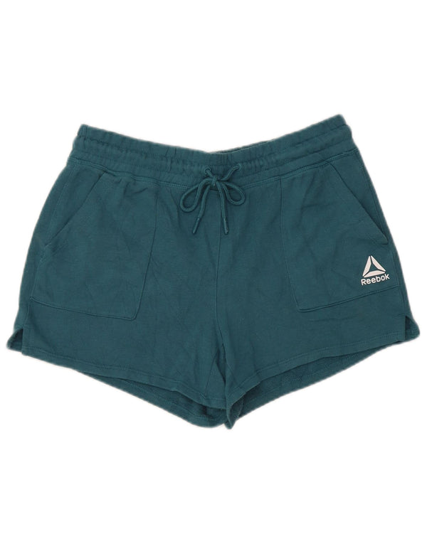 Shorts esportivos femininos REEBOK UK 14 azul médio