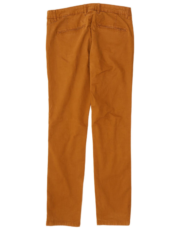 Zara Mens Slim Chino Calças EU 44 Grande W34 L34 Bege