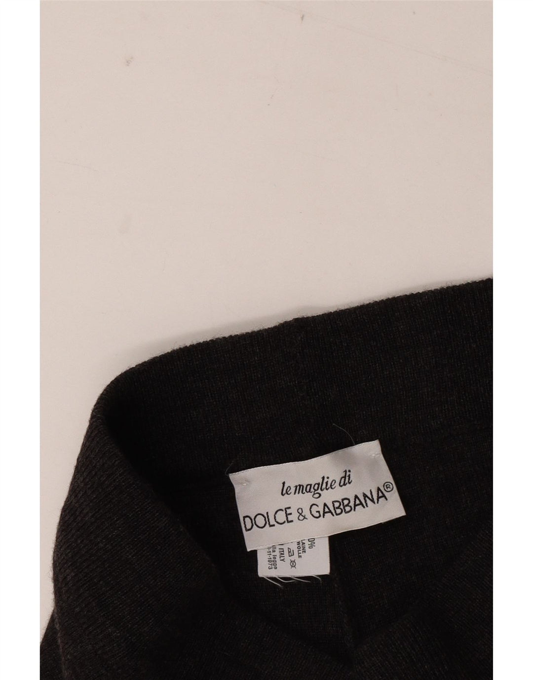 Dolce & Gabbana Leggings femininos IT 42 lã cinza médio