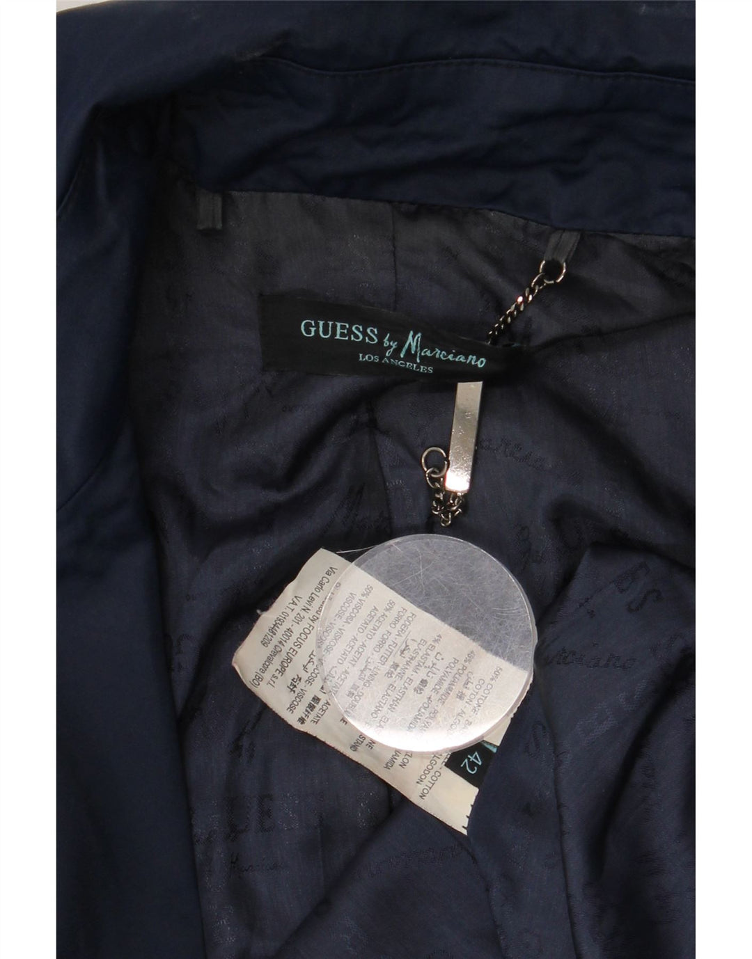 Guess By Marciano Casaco feminino IT 42 algodão azul marinho médio