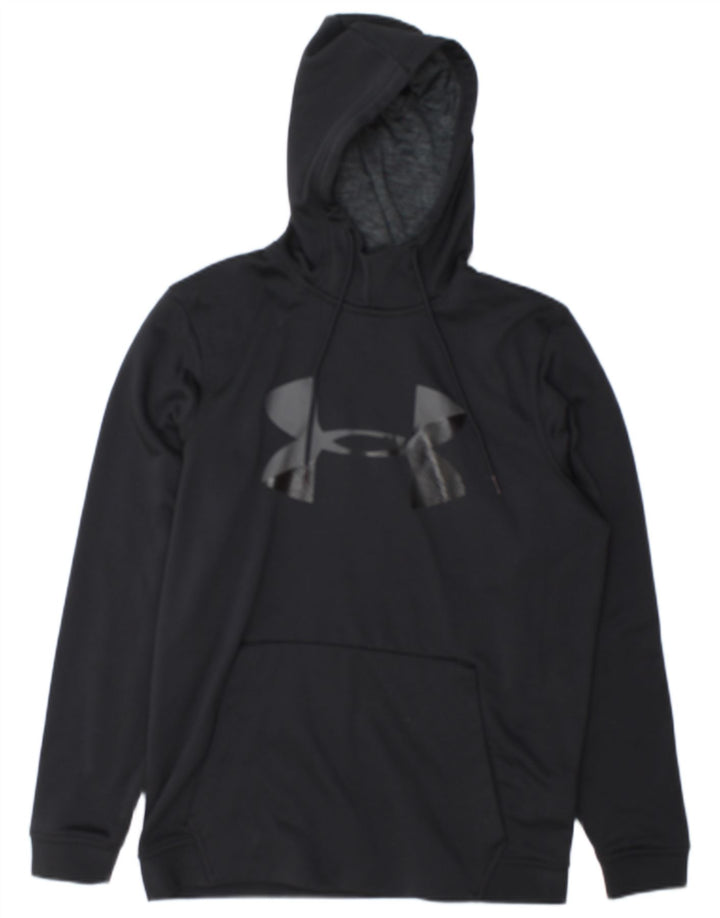 Under Armour masculino Cold Gear Graphic moletom com capuz médio preto poliéster