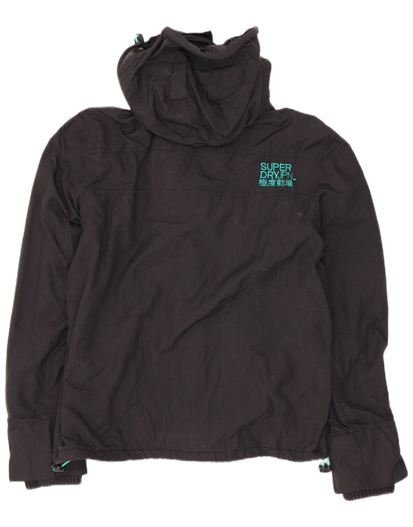 Jaqueta corta-vento feminina Superdry The Windcheater Graphic UK 18 XL preta