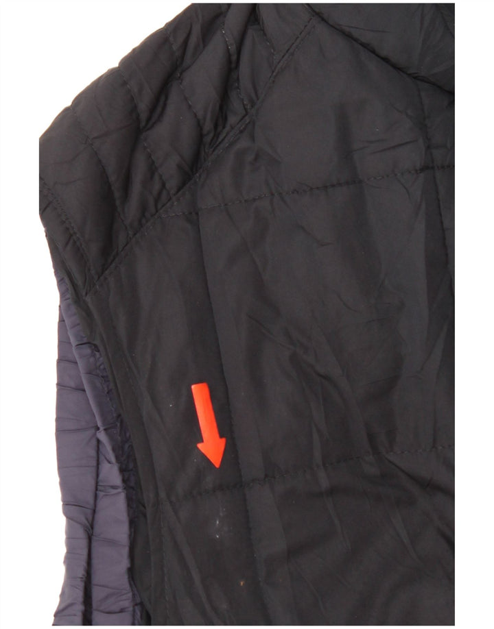 Colete acolchoado masculino Massimo Dutti UK 44 2XL poliéster azul marinho